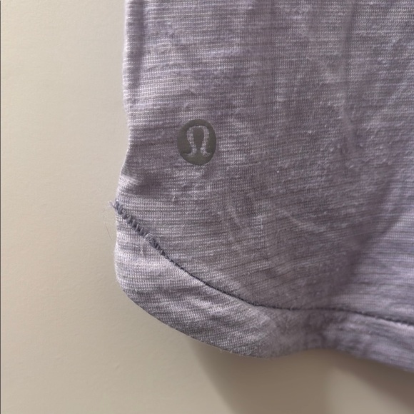 Lululemon Light Purple V-Neck T-Shirt - Picture 3 of 3